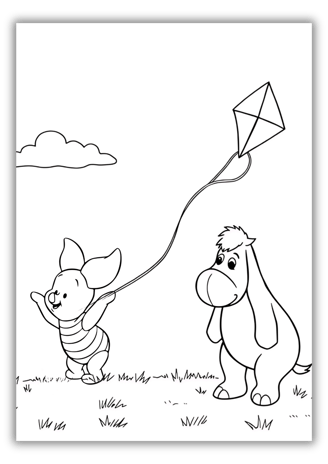 piglet and eeyore coloring pages