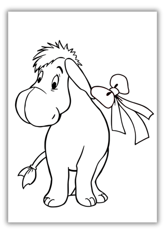 eeyore winnie the pooh coloring pages