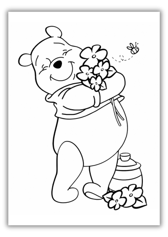 winnie the pooh bear coloring pages