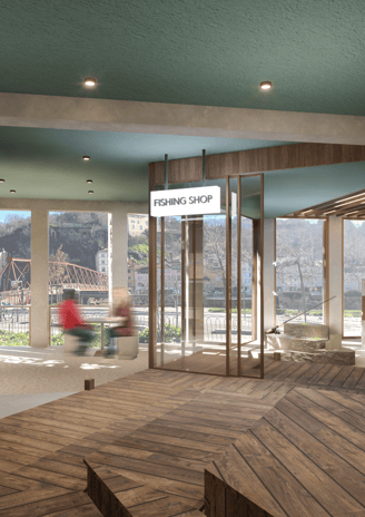 Maison de la pêche - projet d'un concept store autour de la pêche 