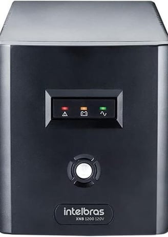 a black and white computer monitor with intell - powered power supply