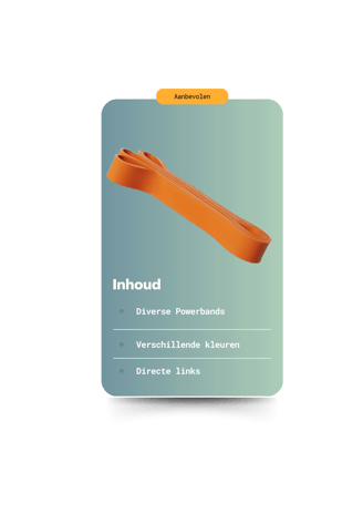 Orange powerband weerstandband