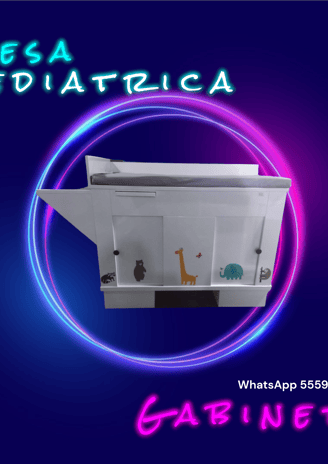 Mesa pediátrica de gabinete futuro