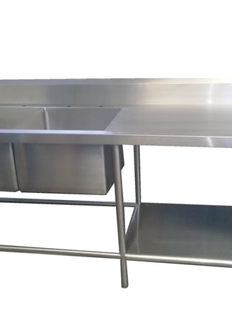 Mesa Larga doble fregadero