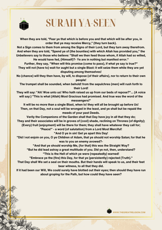 Surah Ya- Seen In English Translation