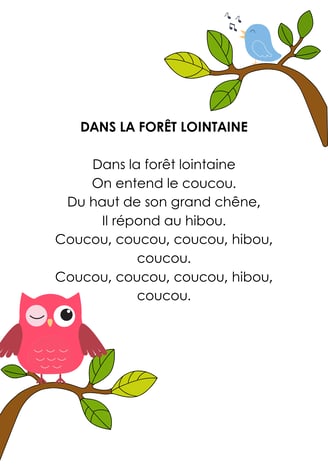 paroles : dans la forêt lointaine