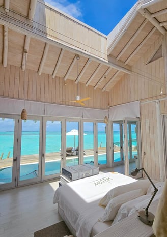 Soneva Jani overwater villa retractable roof