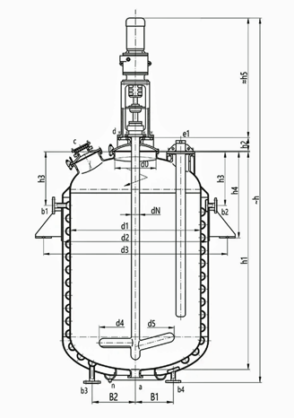 glass lined chemical reactor / vessel / storage tanks