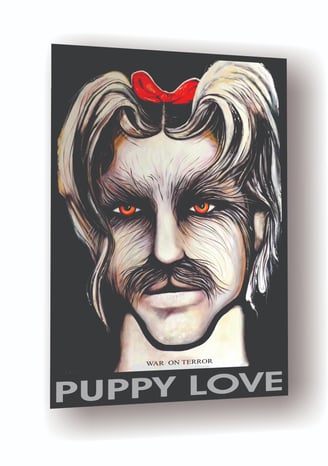 Puppy Love Little Dogie Animal Spirit Male Face Portrait