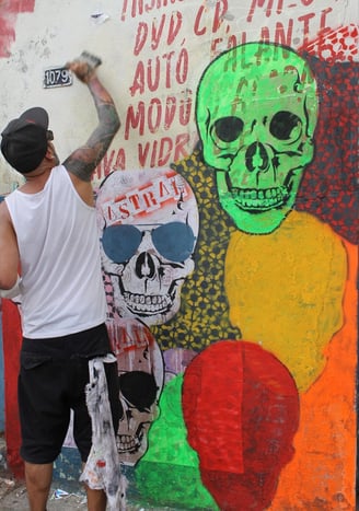 Caveiras e Arte de Rua: A Estética da Cavérik
