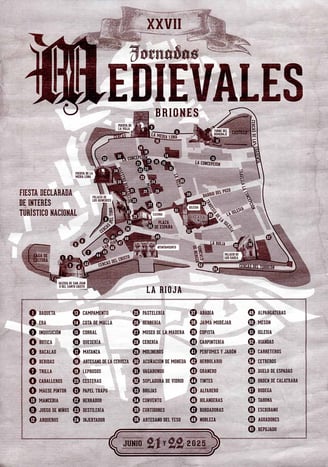 Medieval Briones 2025. Cartel