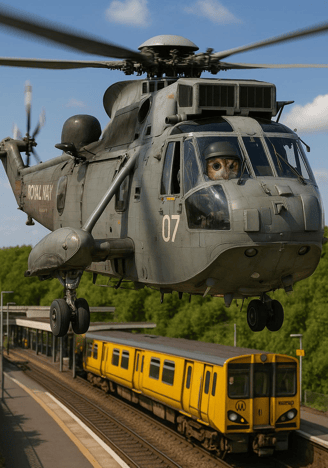 A helicopter owl