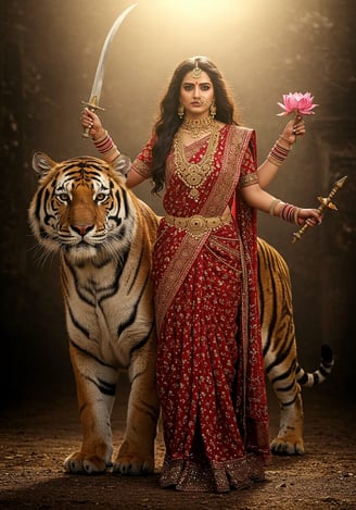 Jumalattarien muuttumisleikki: Durga | © Muse Within 2025