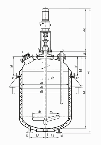 glass lined chemical reactor / vessel / storage tanks