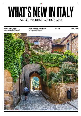 Front cover of July 2024 edition of What's New In Italy