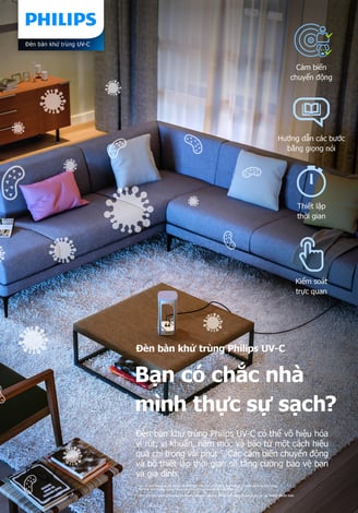 Đèn bàn khử trùng Philips UVC