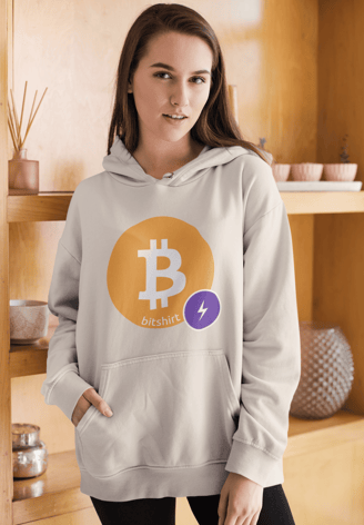 Hoodie Bitshirt "Nemesis" Logo Bitcoin 100% en Silicone. 