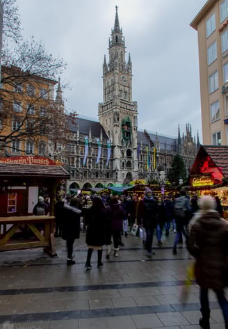 Marienplatz, Town Hall (Rathaus) in Munich