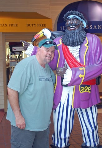 The Pirate spots another friend in the Caymans