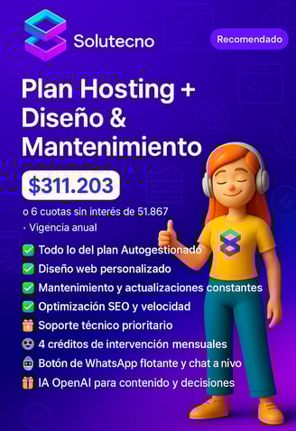 Plan diseño y mantenimiento solutecno argentina