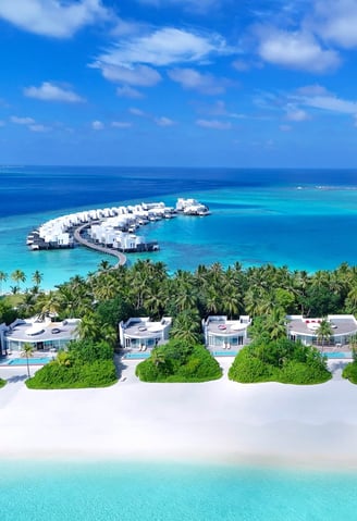 Jumeirah Olhahali Island Maldives drone view 1