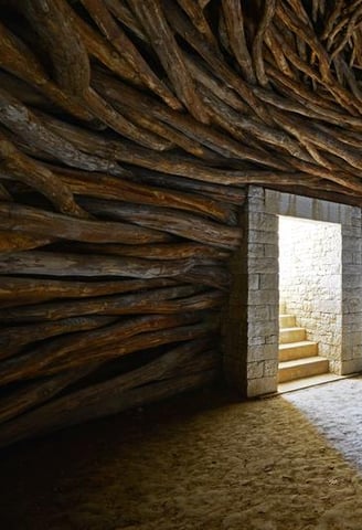 instalação Andy Goldsworthy