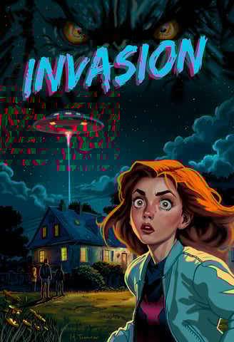 illustration poster Invasion by Henri Tavares