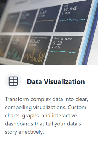 a monitor depicting data visualizations