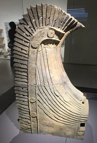 Ornamental ridge end tile