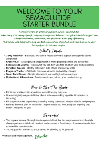 Download your Free Semaglutide Weight Loss Starter Kit