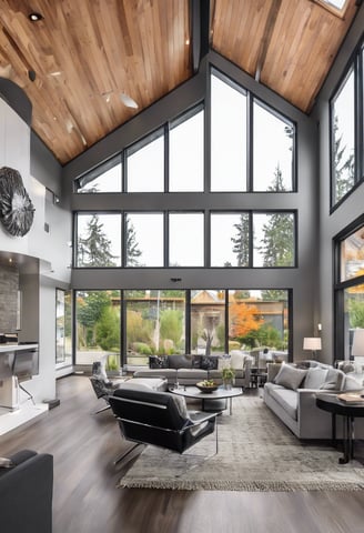 Bright living room with modern inventory