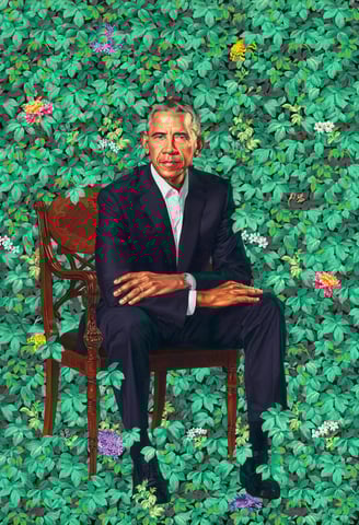 kehinde wiley barack obama 2018