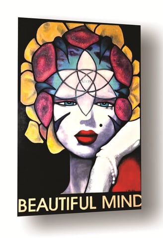 Marylin Monroe Beautiful Mind Flower Spirit Portrait