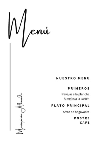 Menú