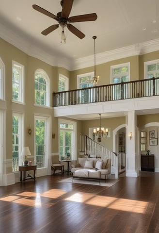 Bright living room with modern inventory