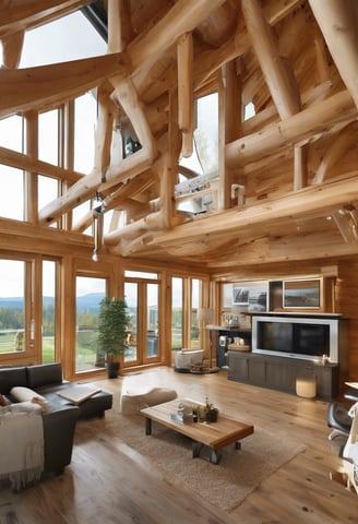 Bright living room with modern inventory