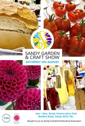 The Sandy Garden and Craft Show Show Schedule 2025