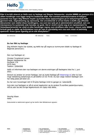 Skøyen helsesenter,Frogner,legeundersøkelse,helsemyndigheter-Statsforvalteren,Connie Lien,Christer t Larsen