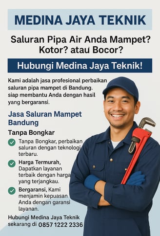jasa saluran mampet bandungtanpa bongkar