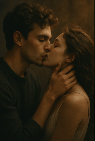 Baiser romantique pour la journée mondiale du baiser.