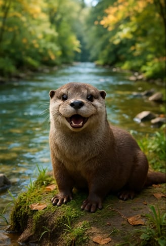 Une loutre souriante pour la journée mondiale de la loutre