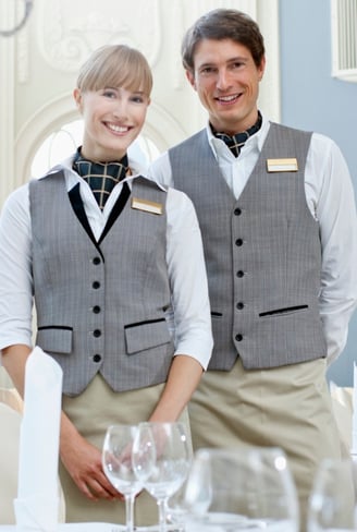 Rongzhiyue: Servers in gray uniforms