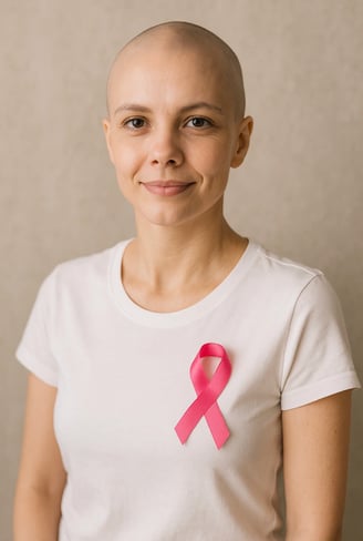 portrait de femme pour la journée mondiale contre le cancer