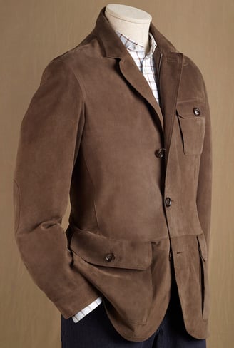 Rongzhiyue: Brown blazer display on mannequin