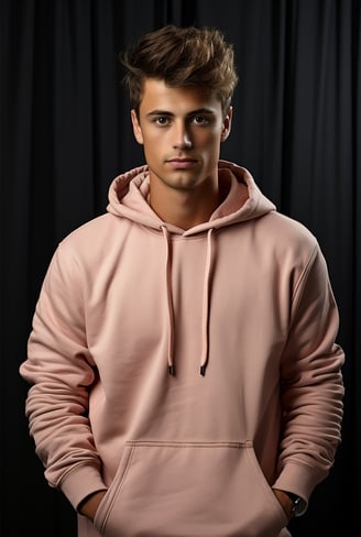 Rongzhiyue: Man in pink hoodie