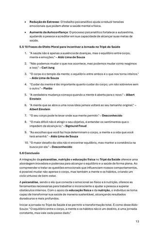 Do livro Tripé da saúde, de Aldo Lima de Souza (Aldo Souza)