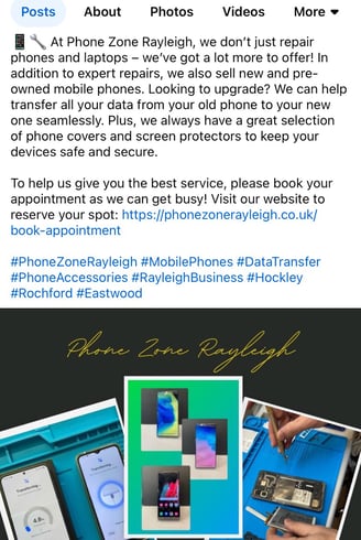At Phone Zone Rayleigh we also sell new and pre-owned phones and tablets with data transfer