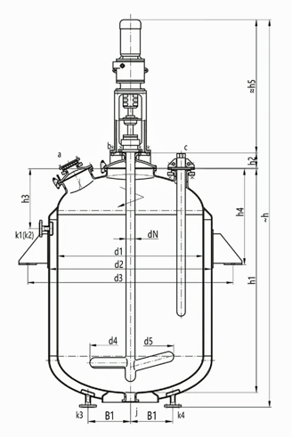 glass lined chemical reactor / vessel / storage tanks