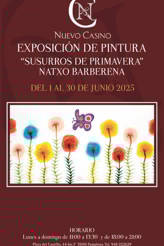 Susurros de primavera. Natxo Barberena. Todo el emes de junio en el Nuevo Casino
