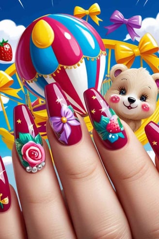 whimsical nail art